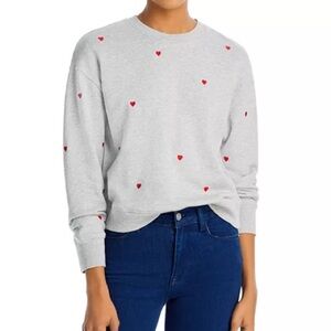 Rails Ramona Heart Embroidered Sweatshirt